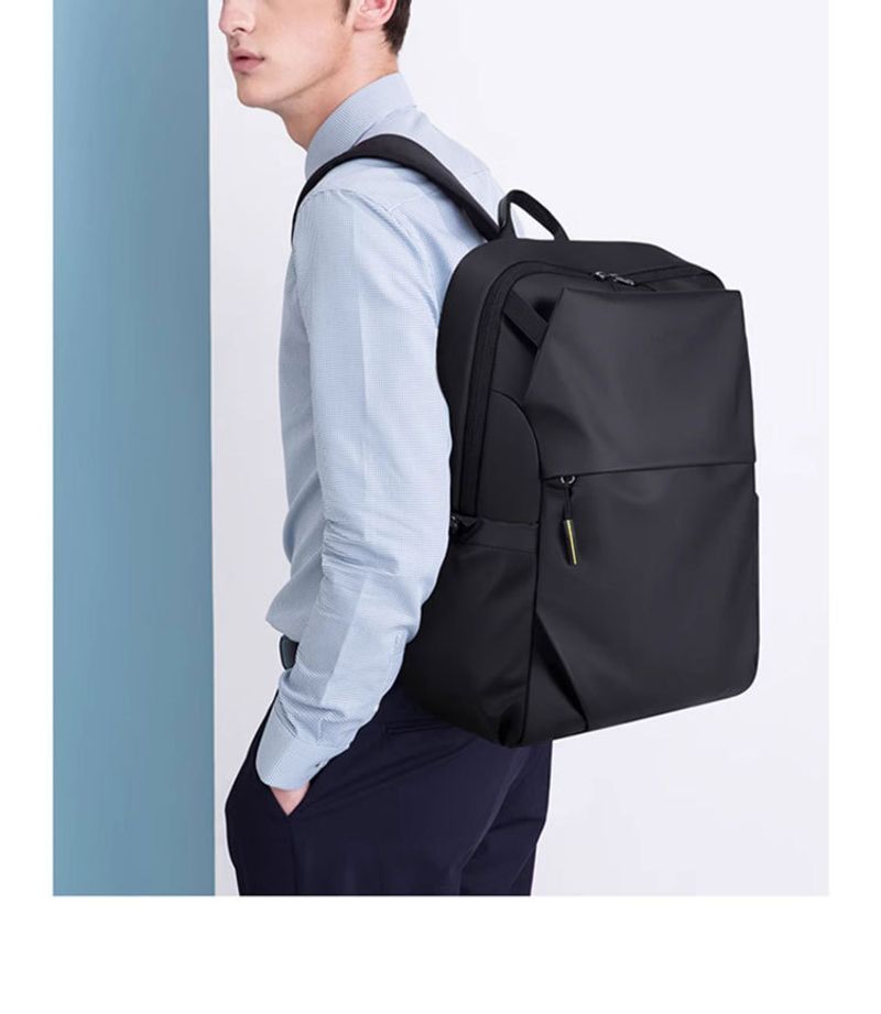 Modischer Herrenrucksack, eleganter und minimalistischer wasserdichte Lederfolie für Herren, Herrentasche,_voghion.com