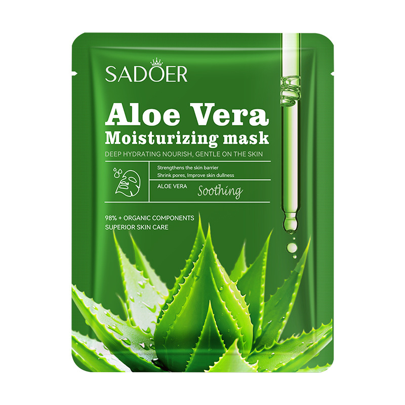 All English SADOER Aloe Moisturizing&Soothing Moisturizing&Moisturizing Facial Mask_voghion.com