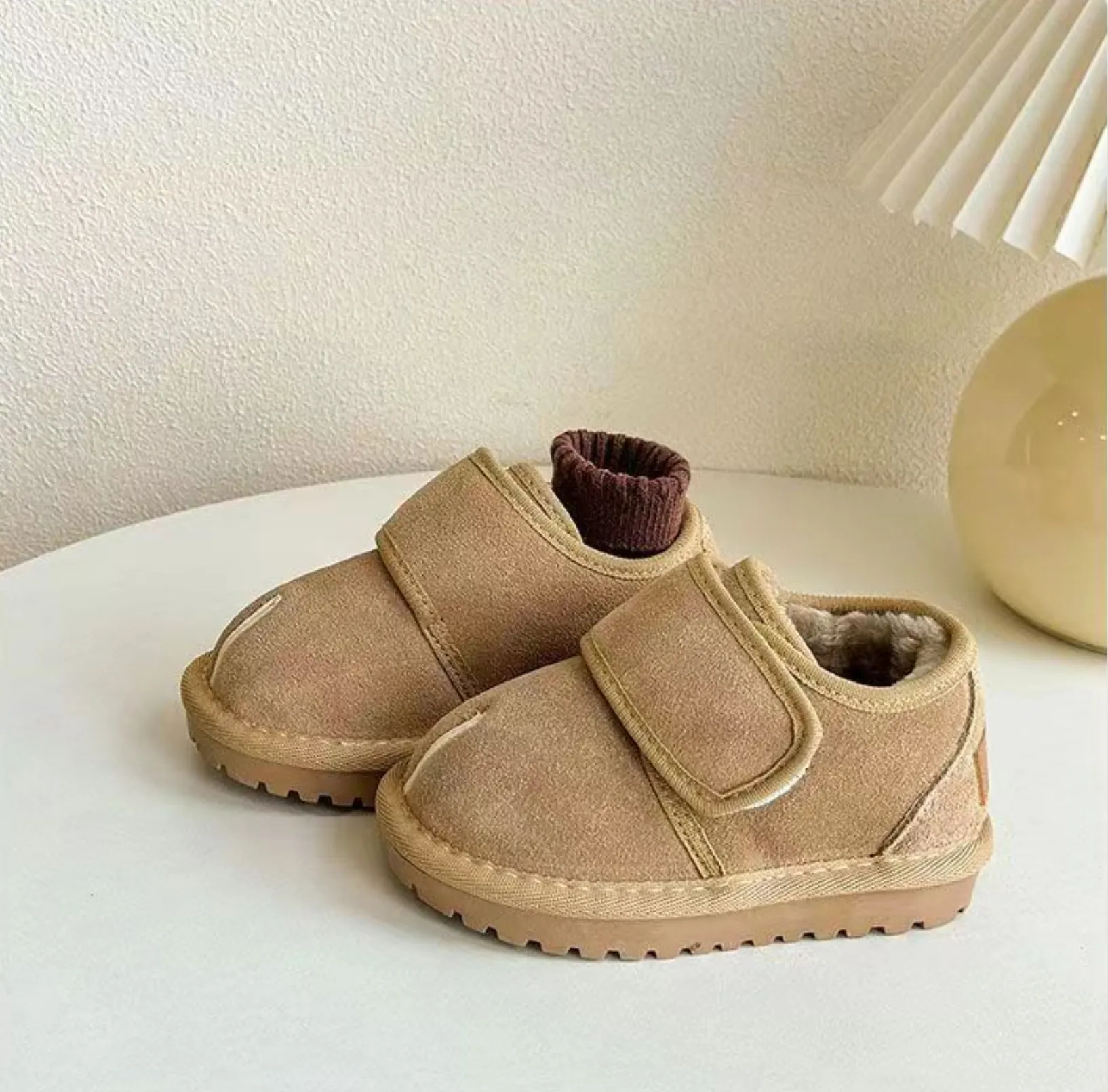 Kids Winter Snow Warm Plush Toddler Shoes Children Boys Girls Anti-slip Rubber Sole Baby Sneakers Infant Boots Sizes_desvips.com