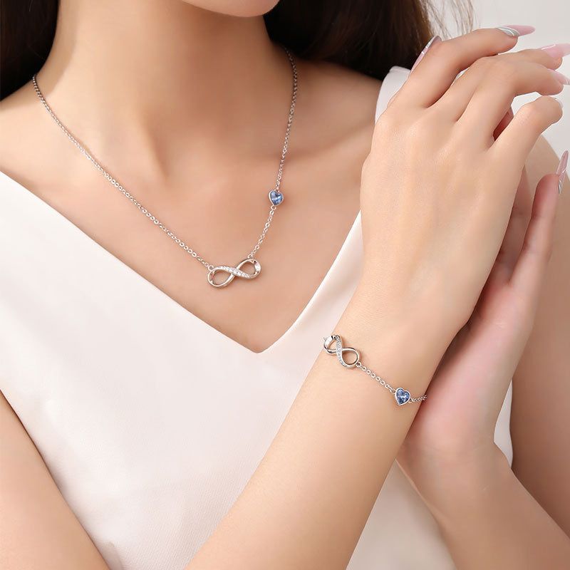 Classic Zircon Eternal Women's Infinite Love Eight Character Bracelet To Express Feelings Fashion Jewelry_voghion.com