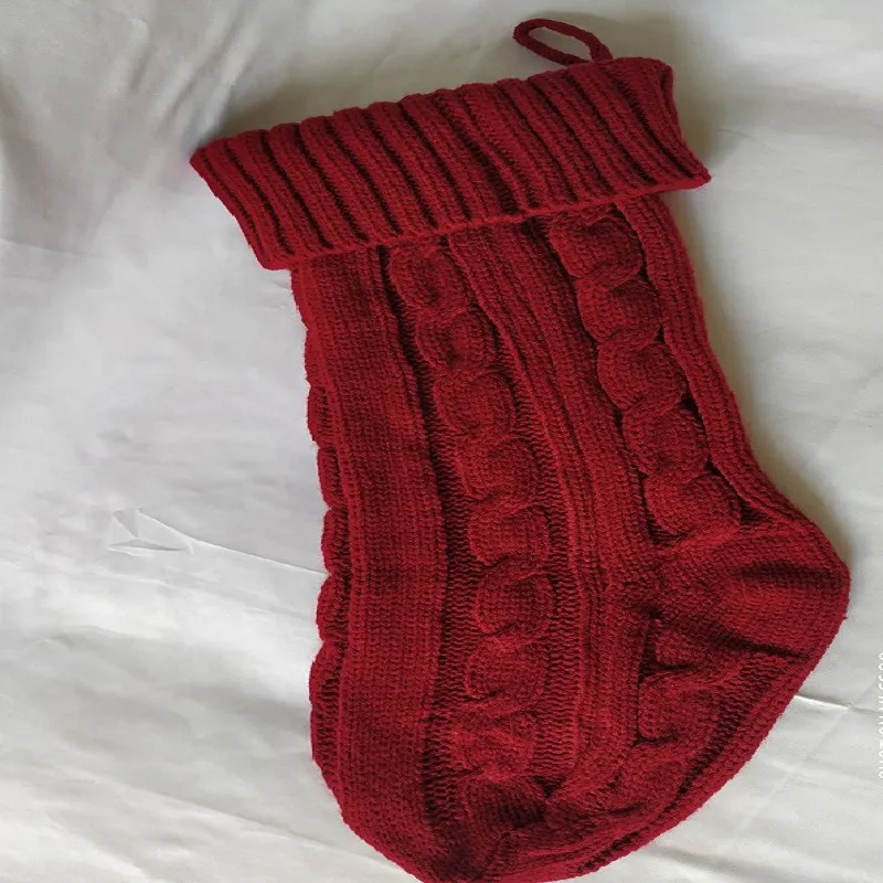 Sacchetti regalo di Natale personalizzati di alta qualità, decorazioni natalizie in maglia, calze di Natale grandi e calzini decorativi FY2932_voghion.com