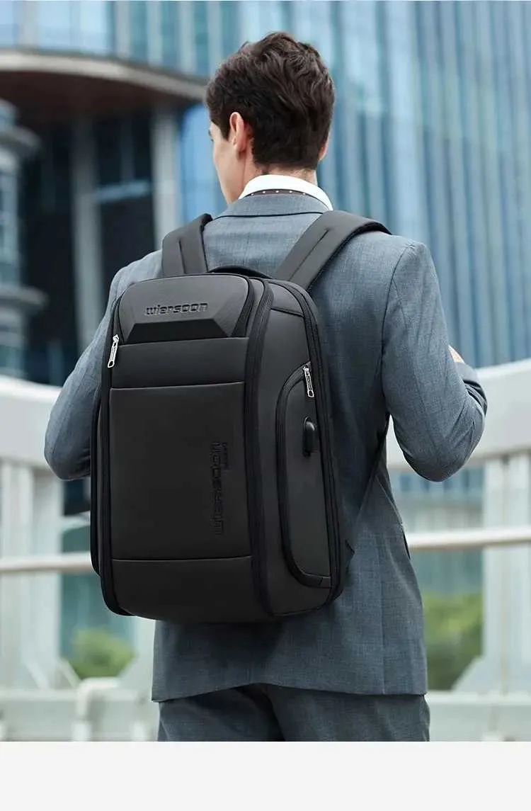 Waterproof Anti-theft Men's Business Backpack With Usb Charging_voghion.com