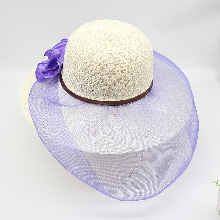 Korean Version Of Beach Big Brimmed Straw Women In Summer Scenic Spots, Cool For Vacation, Sun Protection, Sunshade Hat,_voghion.com