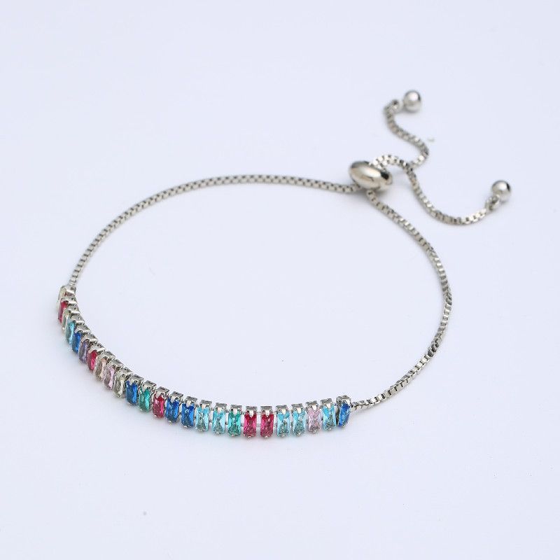 Braccialetto da tennis erotico con zirconi 2*4 e ciondolo a forma di teschio, regalo hip hop dal vivo, marchio di moda hip hop_voghion.com