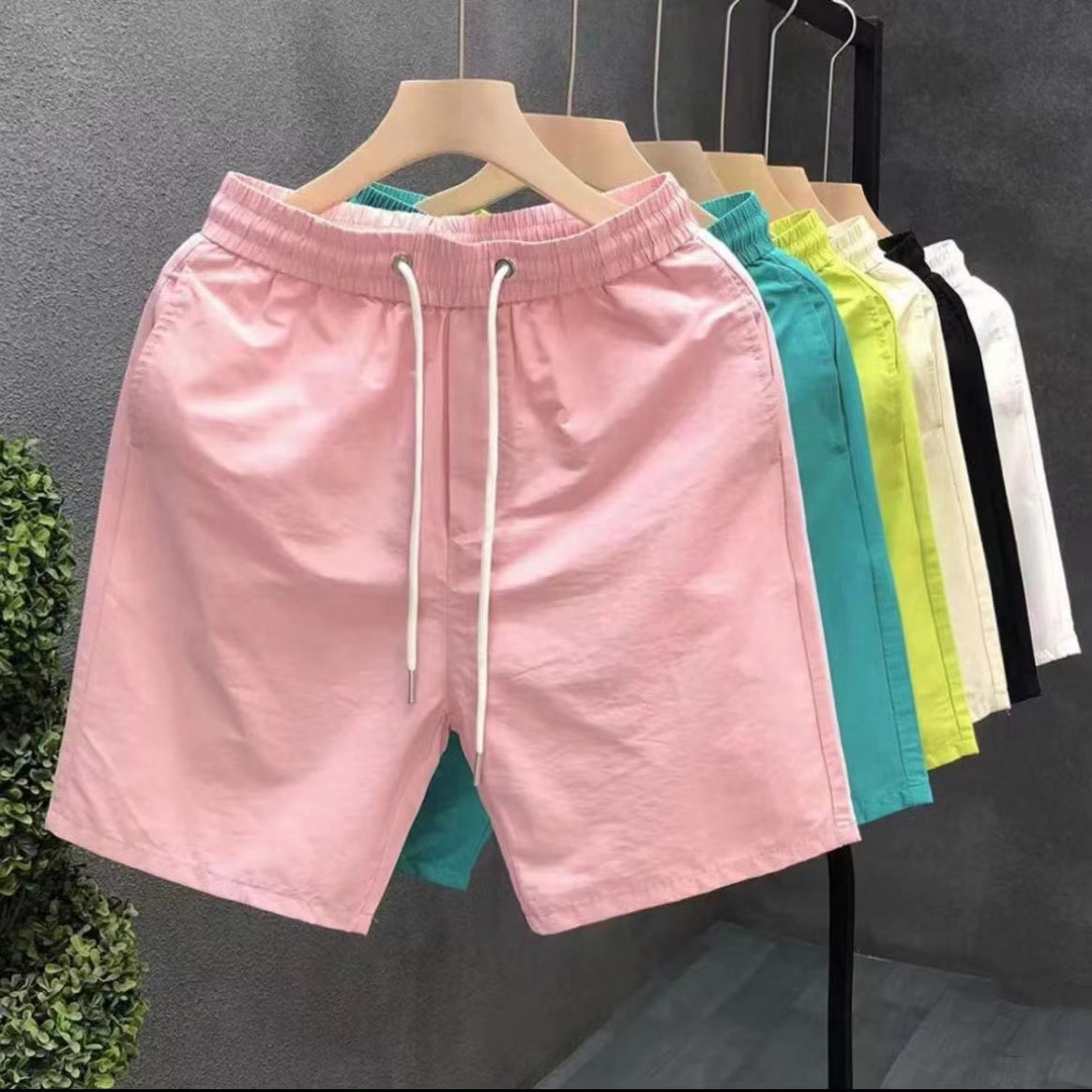 Herrenbekleidung Herren Sommer Dünne Shorts Vielseitige Mehrfarbige Einfarbige Lockere Mittellange Hose Einfaches Temperament Jugend Shorts_voghion.com