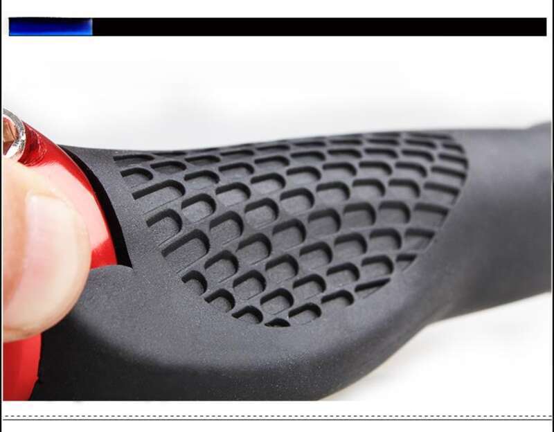 【 90% Positive Review Rate 】 Bicycle Mountain Bike Dead Fly Aluminum Alloy Lock Rubber Anti Slip Handlebar Cover Riding_voghion.com