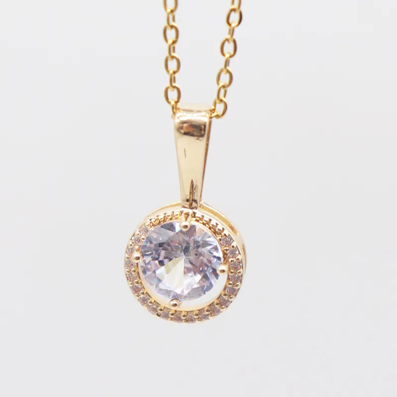 Zirkonbesetzte Tier Anhänger Halskette Für Damen Elegant_voghion.com