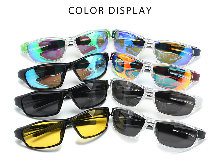 Nuovi occhiali da sole sportivi polarizzati da guida, specchietti notturni, occhiali in plastica D620 alla moda_voghion.com