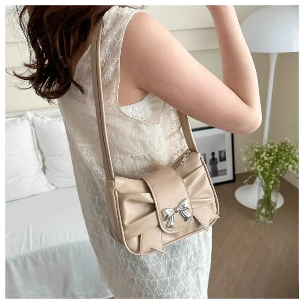 Sac à bandoulière plissé avec nœud coréen pour femme, nouveau sac à main printemps-été 2024, Handba241024_voghion.com