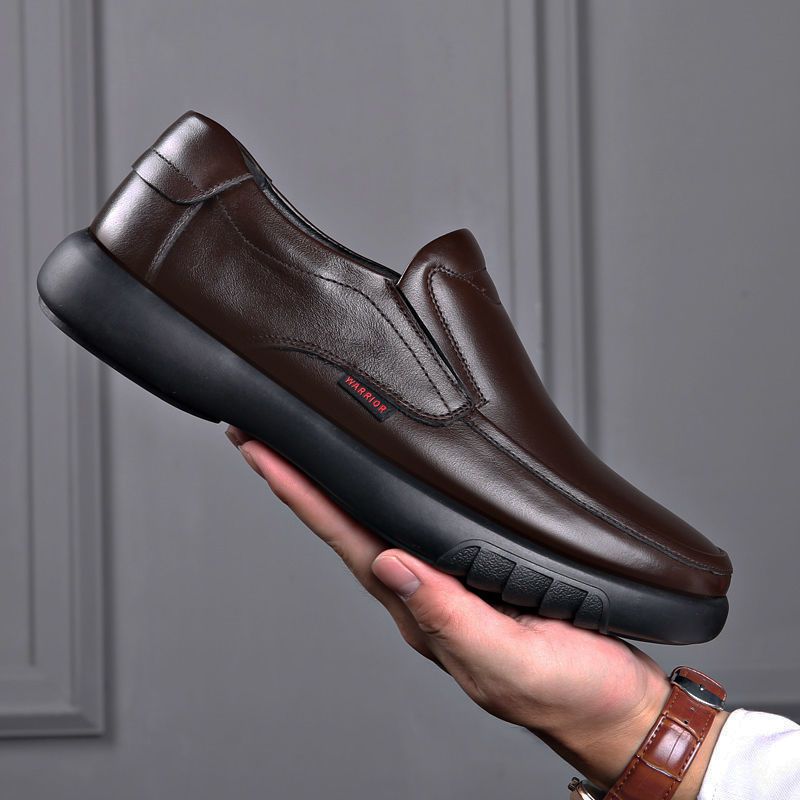 Zapatillas de deporte con cordones para hombre, informales, de cuero, para exteriores, de moda, primavera 2024_voghion.com
