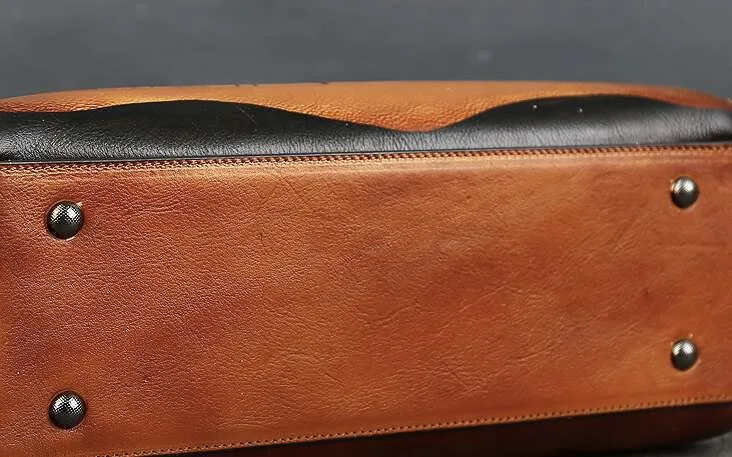 Samma stil som Blogger handmålad läderhandväska för kvinnor i kohud, retro, stor kapacitet, enkel axelväska_voghion.com