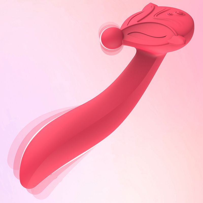 7 frequency fox second tide USB charging head double motor massage vibrator adult products_voghion.com