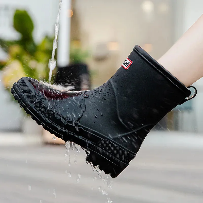 Waterafstotende Water Rubberen Laarzen Vrouw Vrouwelijk Comfort Werk Tuin Galoshes Regenschoenen Sapato Chuva 240606 p_voghion.com