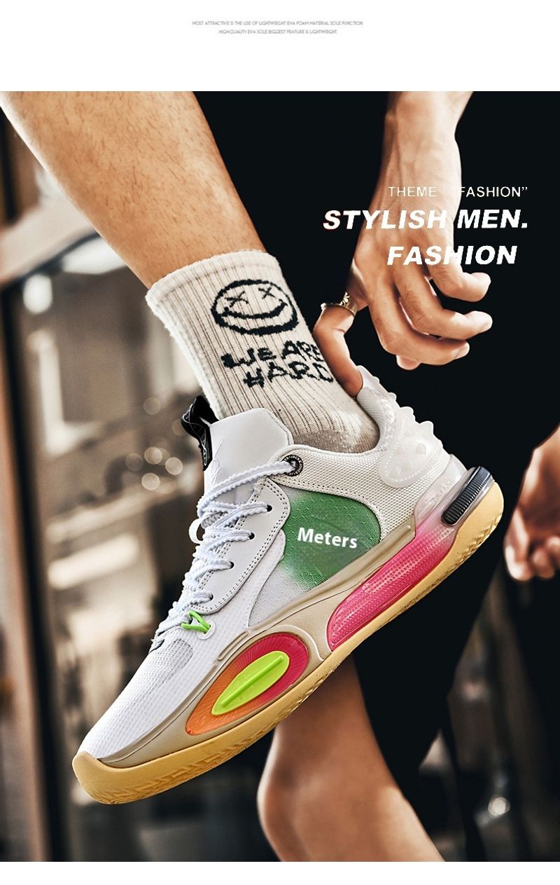 Hochwertige dämpfende, atmungsaktive Basketballschuhe Männer und Frauen, Outdoor-Sportschuhe für Jugendliche_voghion.com