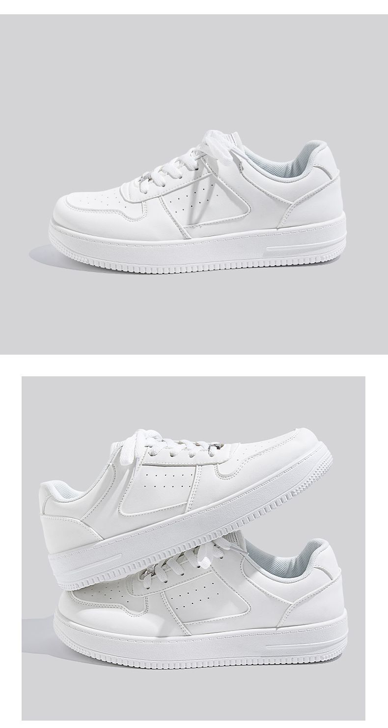 Zapatos Kolumb para hombre, tendencia de primavera, zapatos negros de tabla para hombre, nuevos zapatos negros de 2025, zapatos blancos Air Force No.1 con suela gruesa._voghion.com