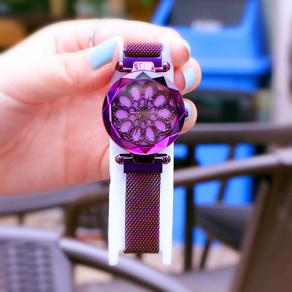 Set di diamanti da donna Counter Fashion, Times Come and Go, maglia magnetica con orologio marea_voghion.com