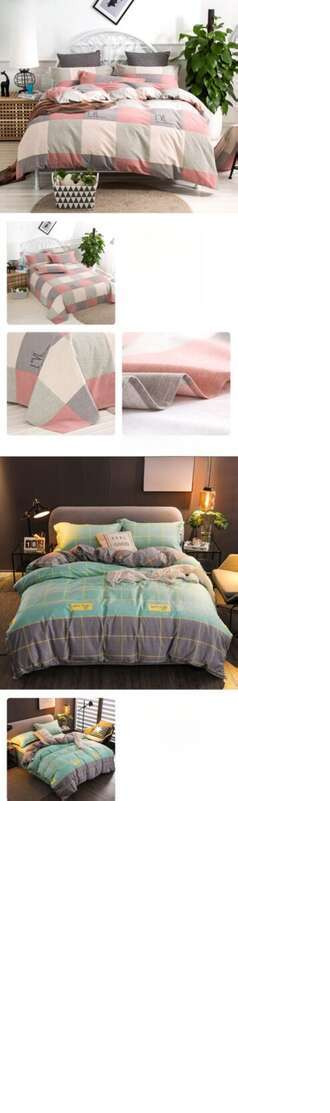 Roupa de cama escovada, lençóis de solteiro domésticos, lençóis de dormitório estudantil_voghion.com