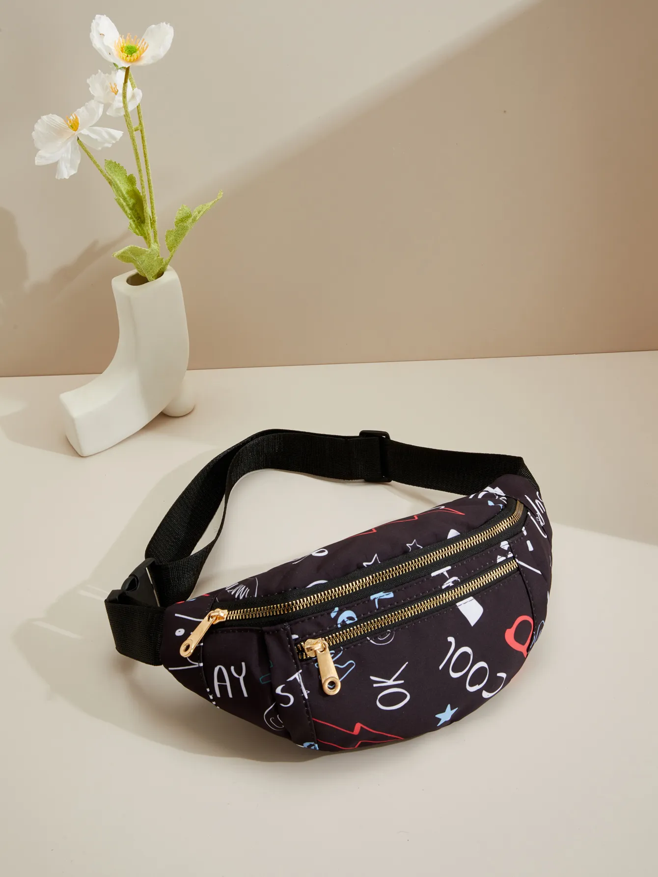 Marsupio piccolo a tracolla per donna, con cinturino regolabile, alla moda, cintura toracica, per sport, allenamento, viaggi, vita_voghion.com