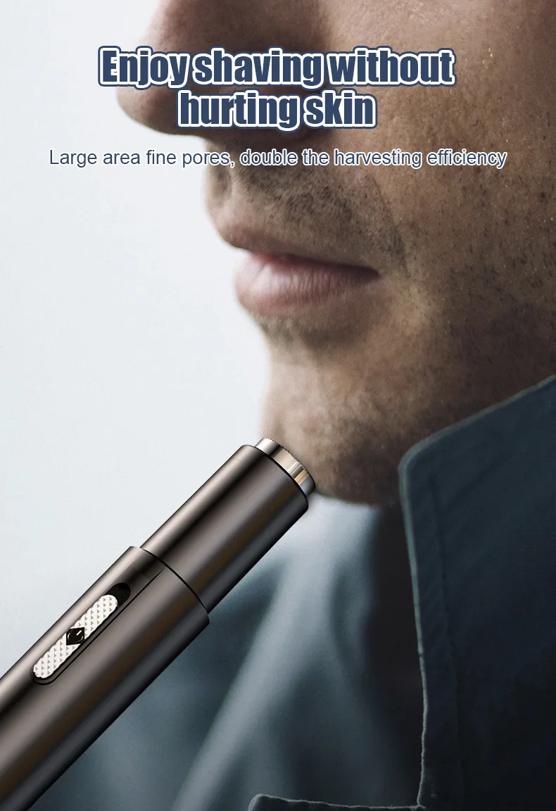 Tagliacapelli e rifinitore per naso unisex 2 in 1 - Lame lavabili e autoregolanti_voghion.com