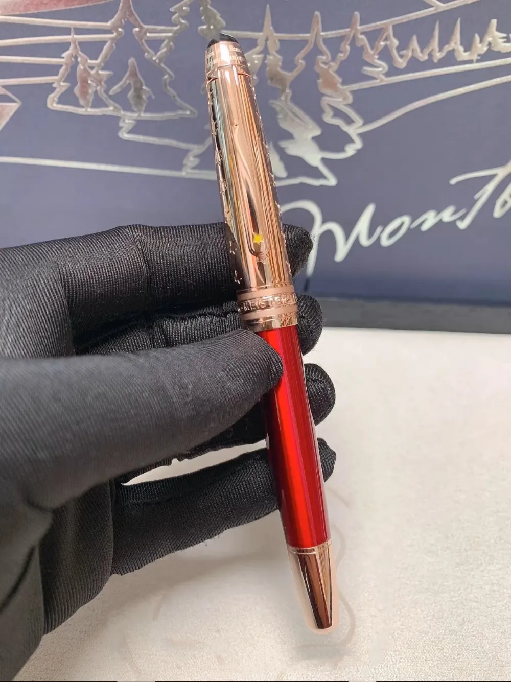 wholesale The Little Prince And Rose Series 145 All-metal Fountain Pen, Signature Pen, Ballpoint Pen, Ink Pen, Gel Pen_voghion.com