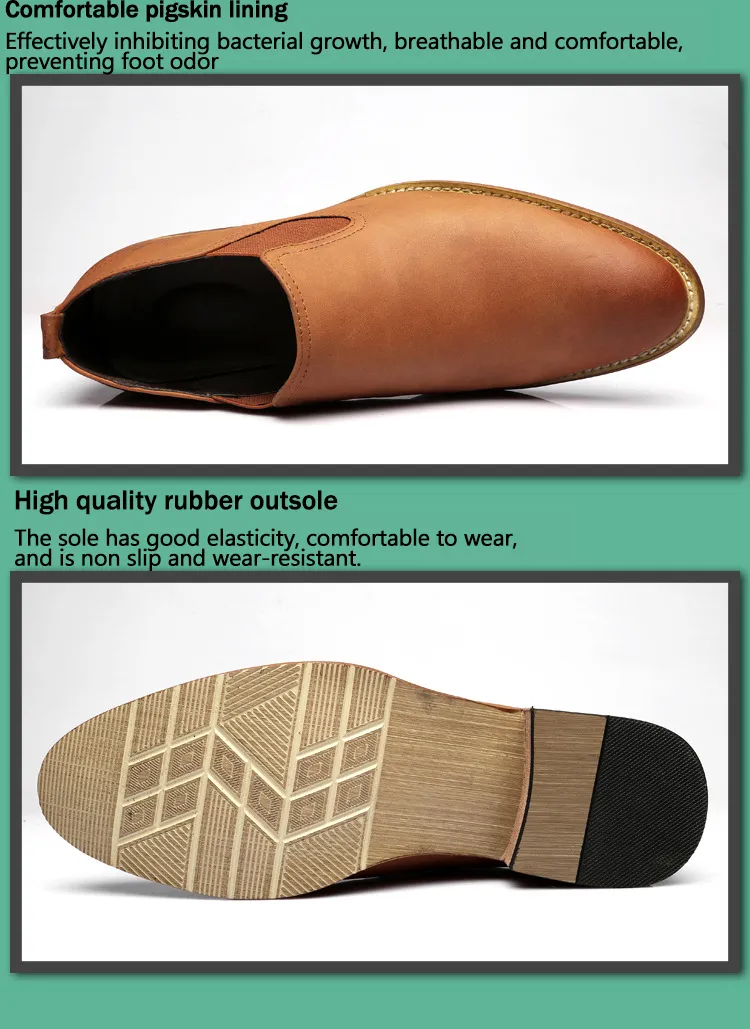 Smart Leather Shoes For Men Business Casual Pointed Toe Footwear_voghion.com