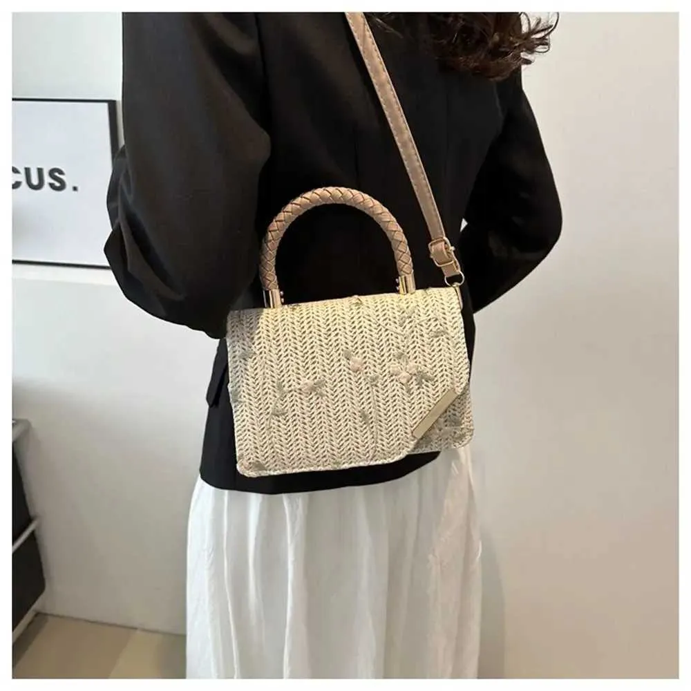 Borsa a tracolla in paglia boho per donna estate spiaggia mare_voghion.com
