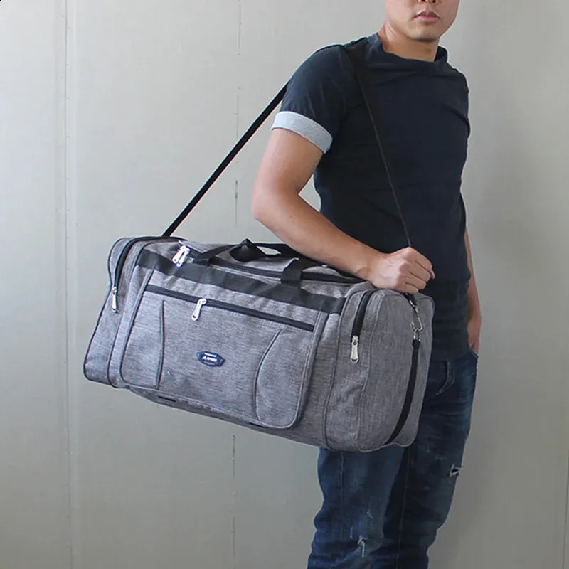 Foldable Duffel Bag Large Capacity Travel Handbag Waterproof_voghion.com