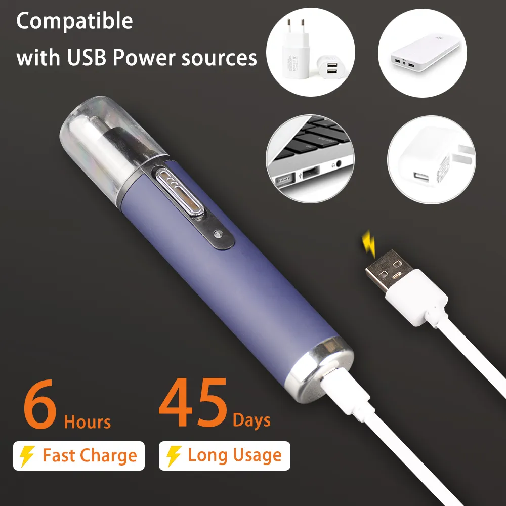 Waterproof Nose Trimmer - Rechargeable|Epilator/Cutter_voghion.com