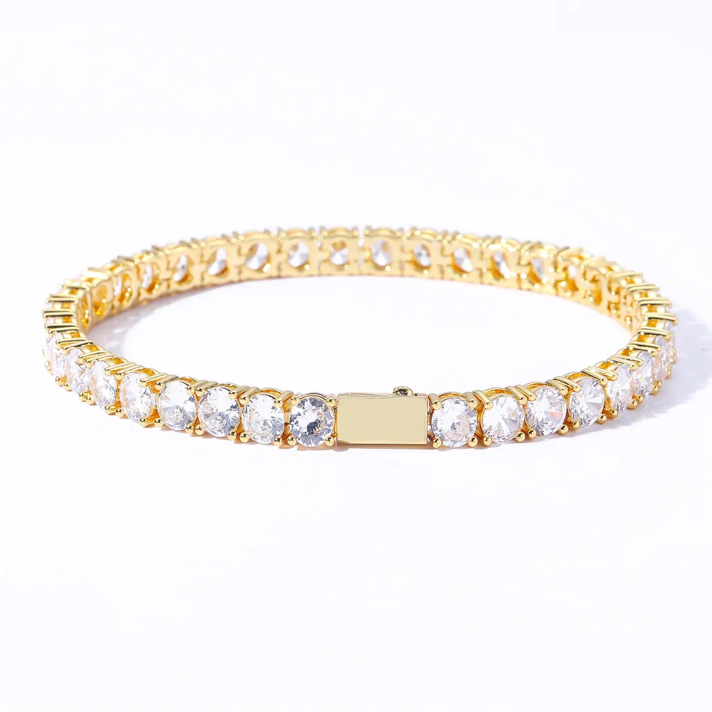 Pulsera de tenis para mujer de acero con circonitas_voghion.com