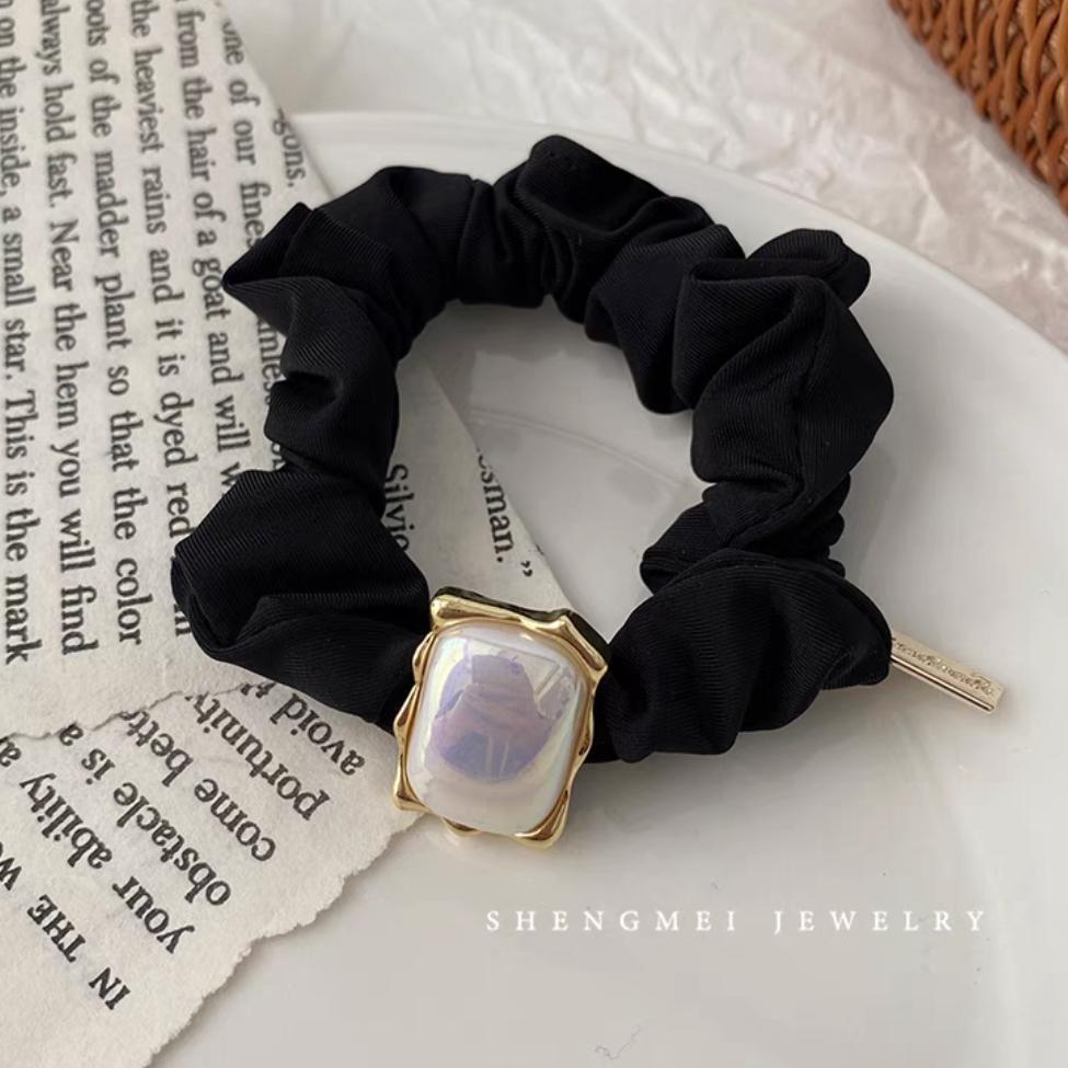 Fermaglio per capelli con perle da donna cerchietto elegante versatile_voghion.com