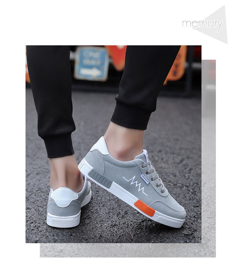 Casual Canvas Schuhe Für Herren Leichte Low Top Freizeitschuhe_voghion.com