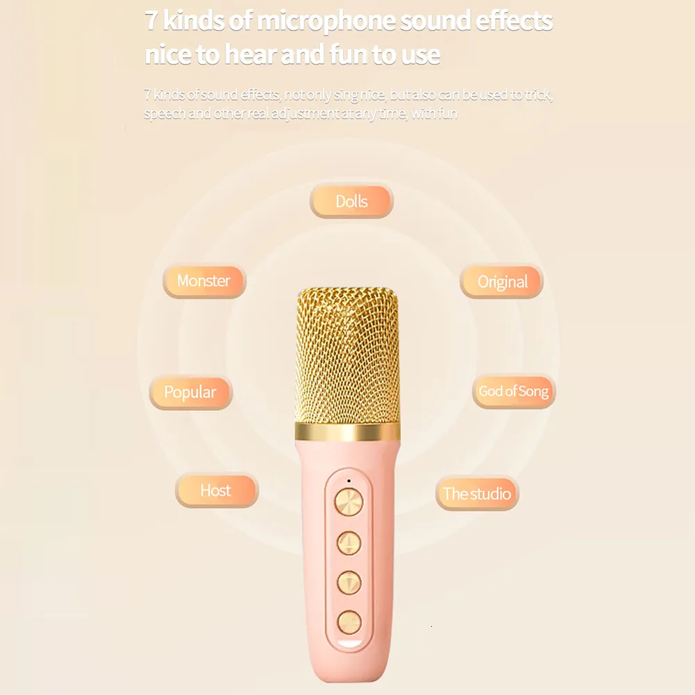 Microphones Bluetooth Speaker Classical Retro Players Karaoke Stereo Sound Portable Mini Speakers Subwoofer Home Travel_voghion.com