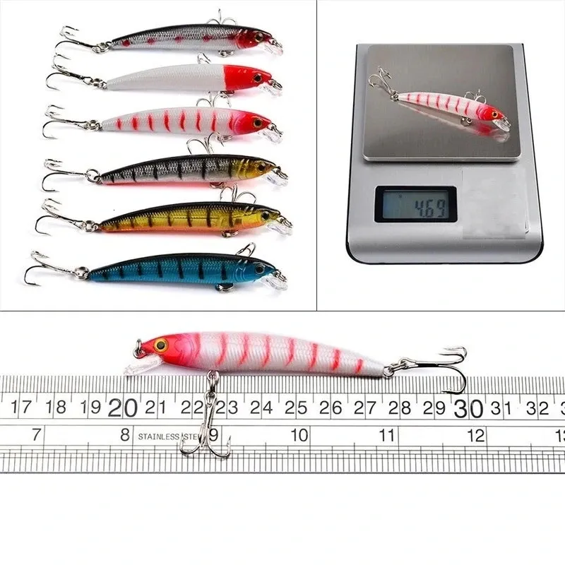 Fishing Lure Set Hard Bait Mini Minnow Floating Swing Crankbait Crazy Wobblers Artificial Bionic Crank Lures 240113_voghion.com