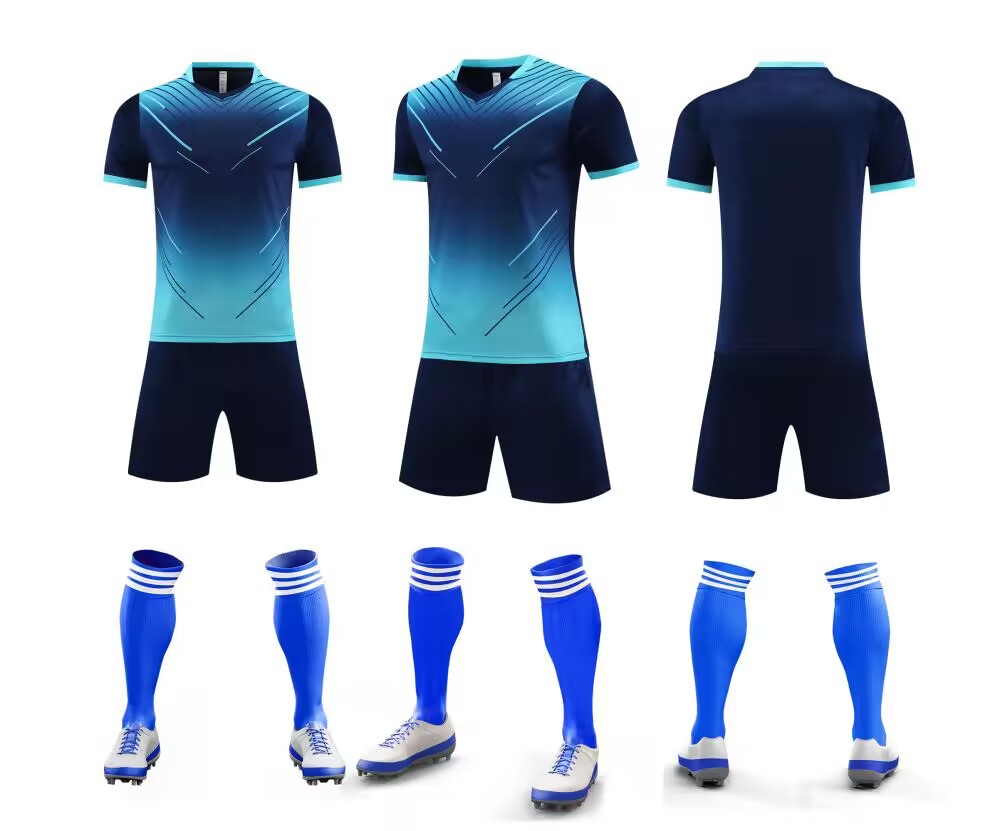 Bedrukte wedstrijdtraining de Speed Student Games, korte mouwen kindervoetbalshirt set voor heren_voghion.com