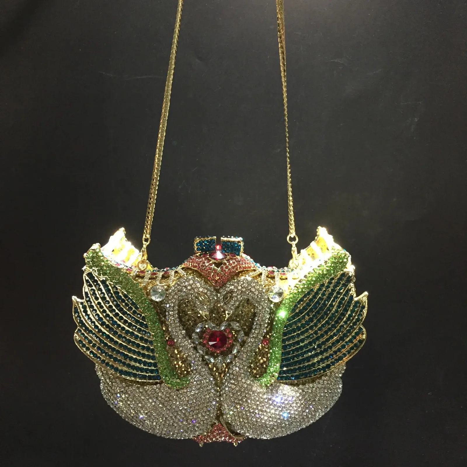 XIYUAN RosaPretoAzulDourado Cristal Noite Clutches Bolsa Oca Mulheres Metal Clutch Bolsa Casamento Festa Baile Jantar_voghion.com