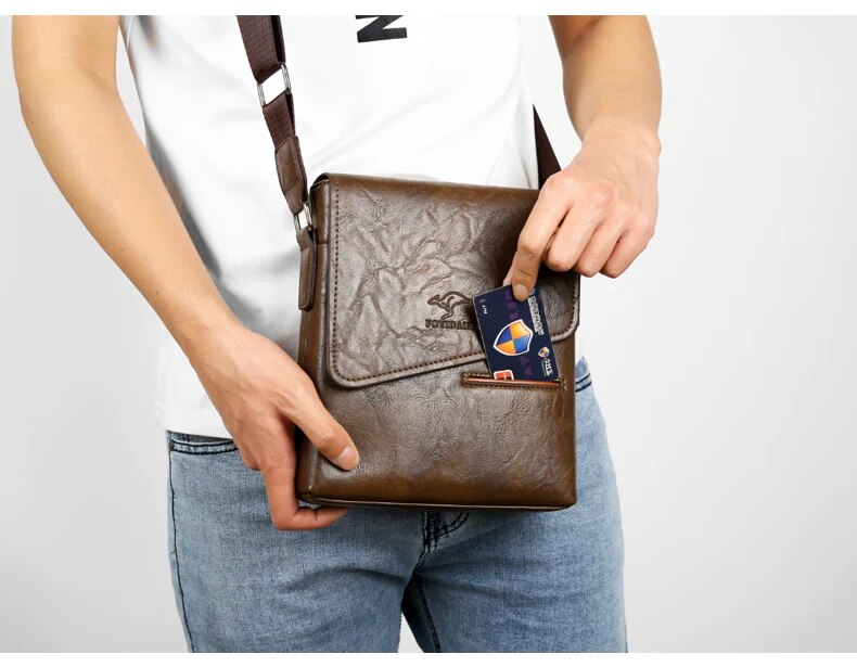 Summer Brand Kangaroo Messenger Bags Leather Casual Crossbody For Men Business Shoulder Bag Male Small Handbag_voghion.com