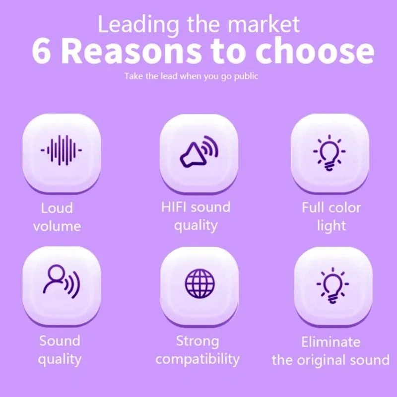 Kids Adults Mini Karaoke Hine Speaker With 2 Protable Bluetooth Wireless Microphone Toys Handhold For Girls Boys Home_voghion.com