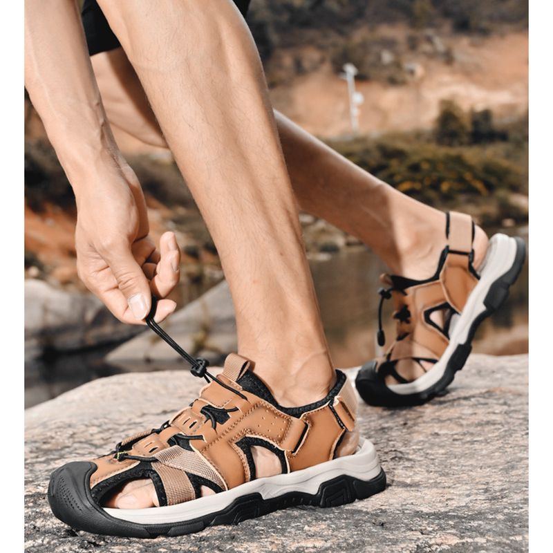 Sandal für Herr, Sommer, Wandern, Outdoor-Sport, Jugd, rutschfest, Deodorant, weiche Unterseite,_voghion.com
