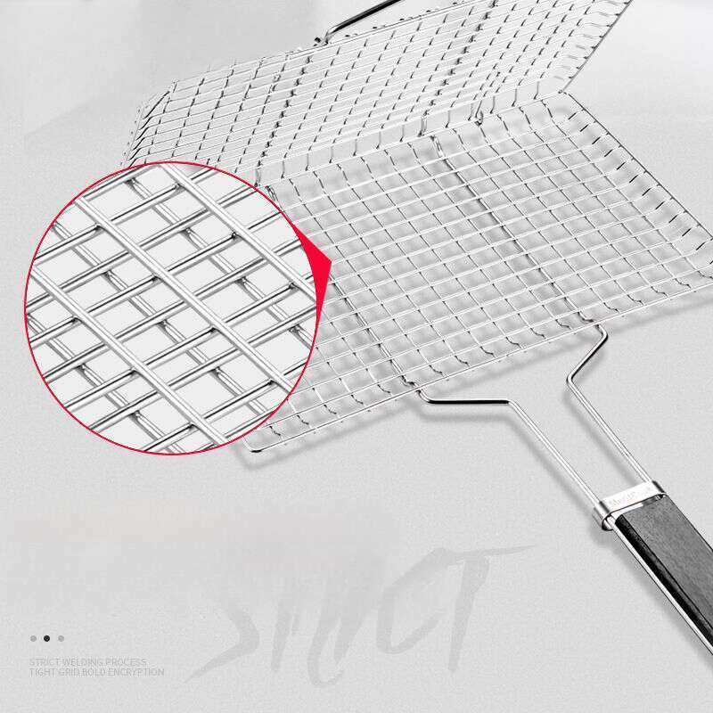 【 94% Positive Review Rate 】 Fire Shepherd 304 Stainless Steel Grilled Fish Clip Net, Grill Grates, Splints, Barbecue_voghion.com