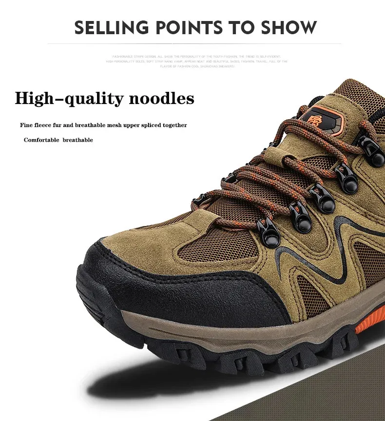 Herren Wanderschuhe Rutschfest Warm Outdoor Trekkingschuhe_voghion.com