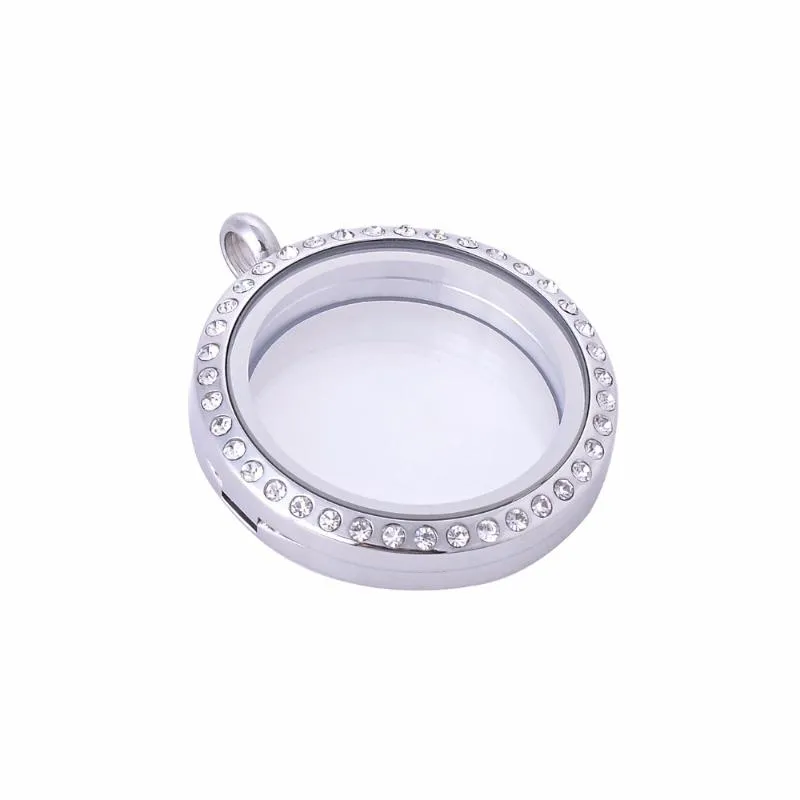 Pendant Necklaces Jewelry Gift For Mom Mother Is The World Engraved Magnetic Floating Locket Birthstones Charm Necklace_voghion.com