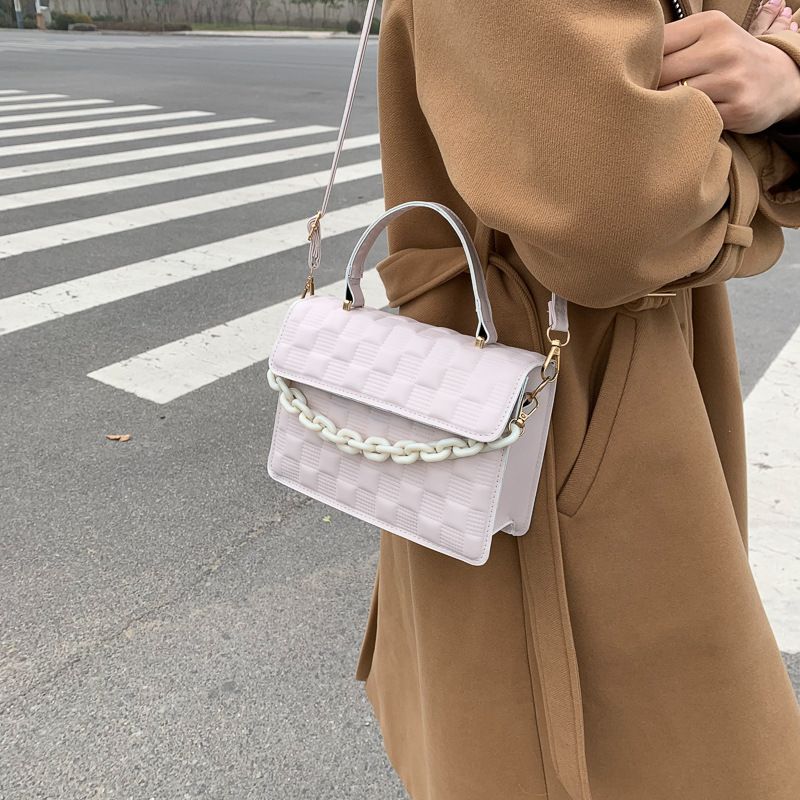 Texturierte Handtasche im Westernstil für Frauen 2022 neue trendige Kette Mode Schulter koreanische Version einfache_voghion.com