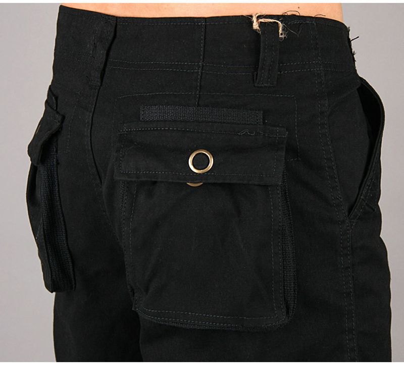 Herrenbekleidung, Baggy-Freizeithose mit mehreren Taschen, Outdoor-Baumwolloverall_voghion.com