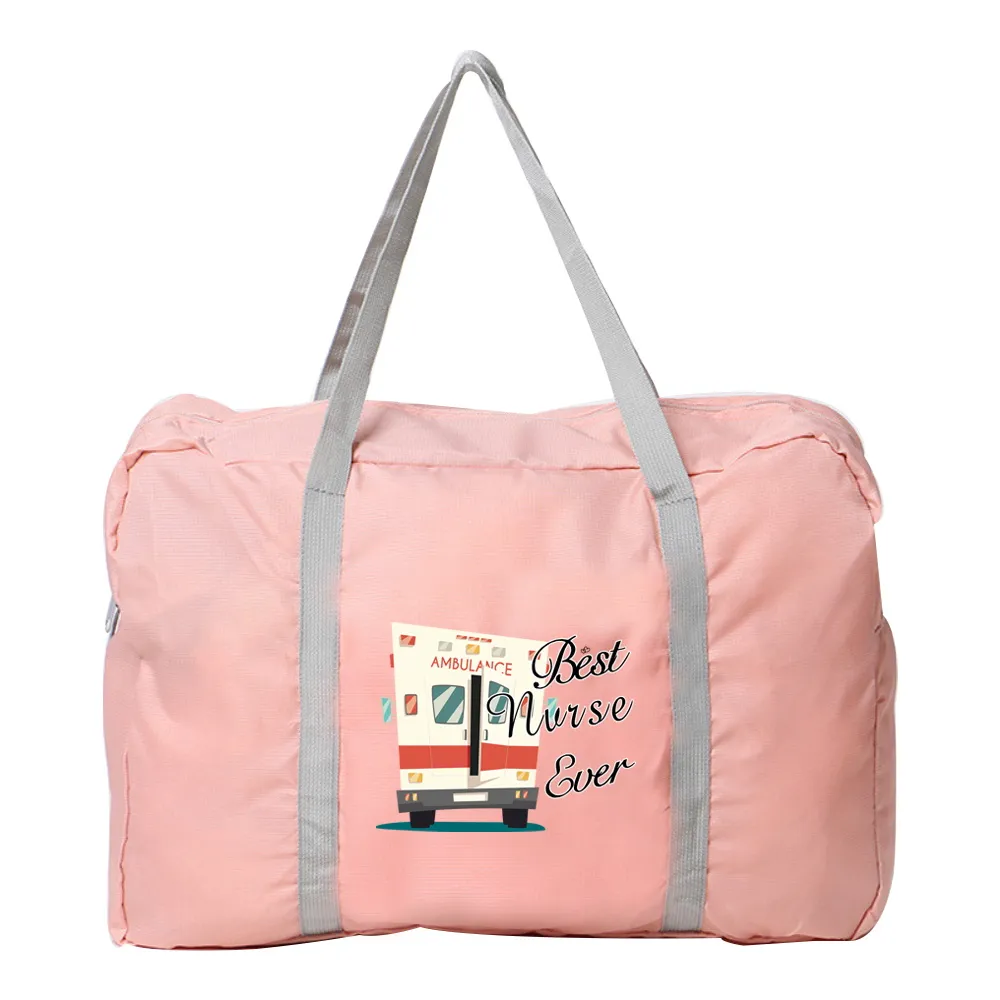 Foldable Travel Handbags Duffle Bag Women Gadgets Organizer Clothes Printed Traveler Accessories Holiday Nurse Tote Lage_voghion.com