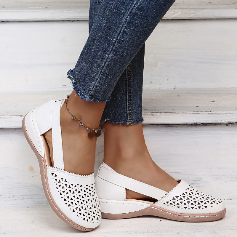Modische, lässige, perforierte Schuhe für Damen_voghion.com