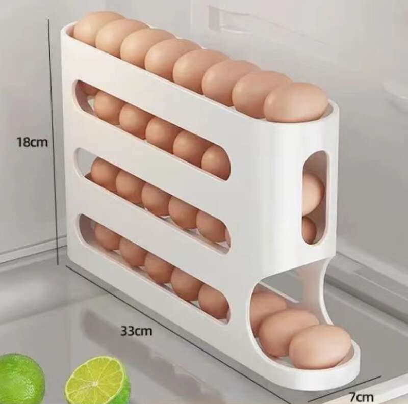 [Pedido de 1000 personas o más en 24 horas] Refrigerador doméstico, almacenamiento de alimentos congelados, caja de almacenamiento de huevos estilo cajón de cocina, automático_voghion.com