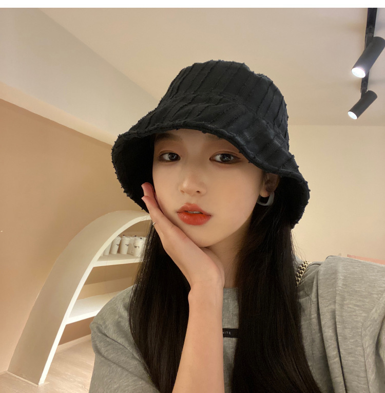 Instagram style Korean version versatile fisherman for women in spring and summer, thin shading soft girl bucket hat,_voghion.com