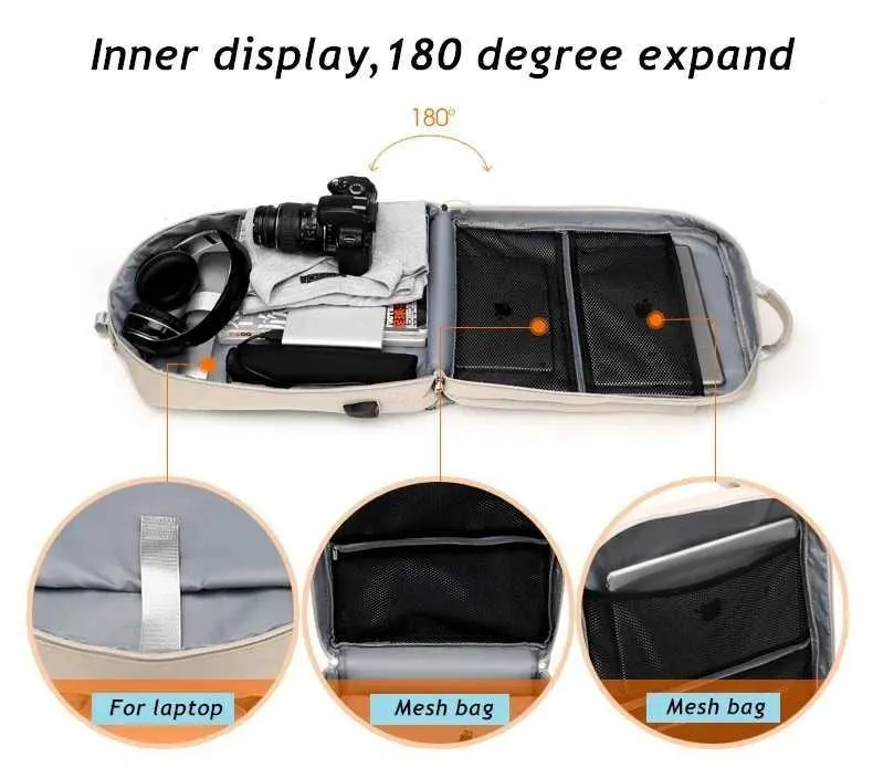 Sac à dos pour ordinateur portable 15,6 16,1 17,3 pouces, étanche, pour homme et femme, sacoche à bandoulière, sac d'école, rangement pour ordinateur_voghion.com