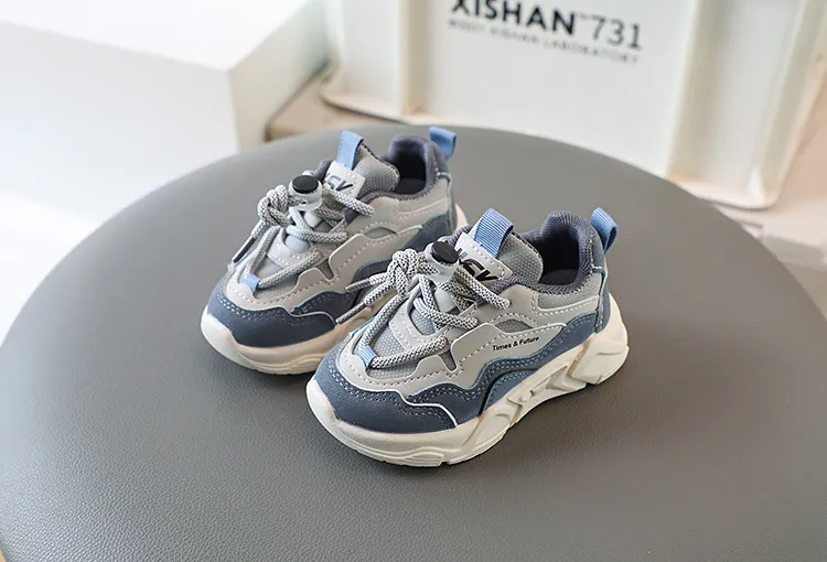 Zapatillas deportivas para niños pequeños 2025, informales, de malla y cuero, para correr en la escuela, de 1 a 6 años_voghion.com