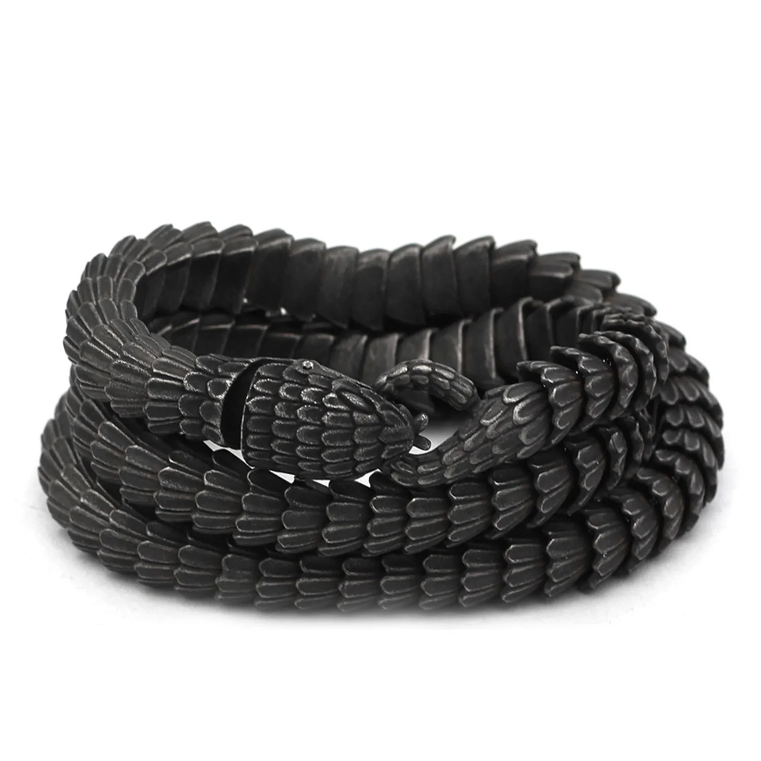 Wikinger Jörmungandr Schlangenkette Aus Edelstahl Für Herren_voghion.com